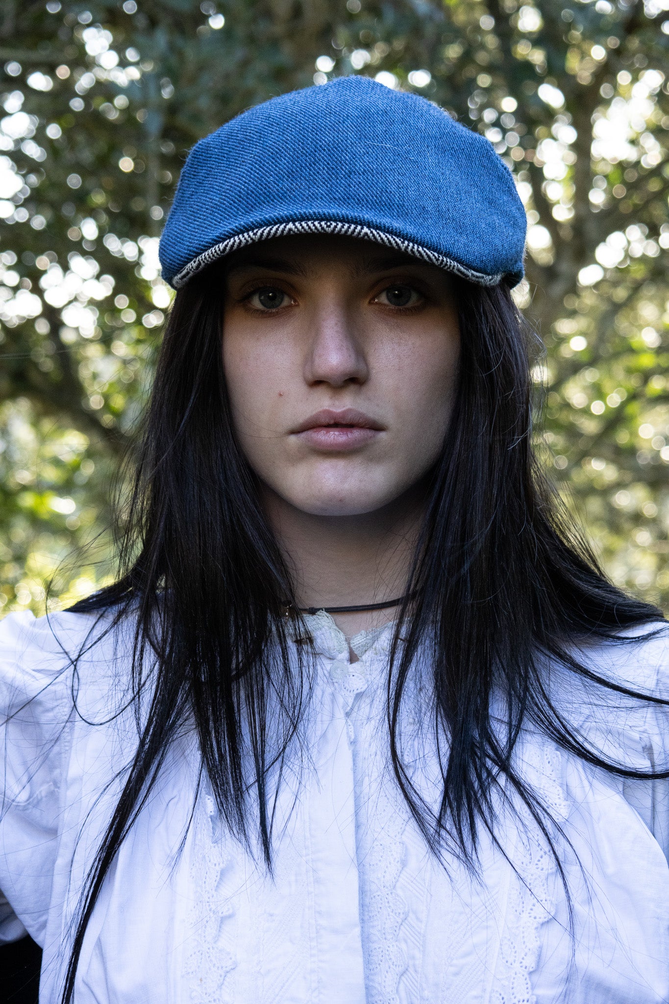 Duck Cap Orbace tinta unita e visiera contrasto