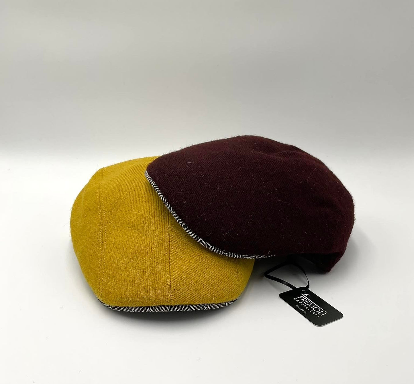 Duck Cap Orbace tinta unita e visiera contrasto