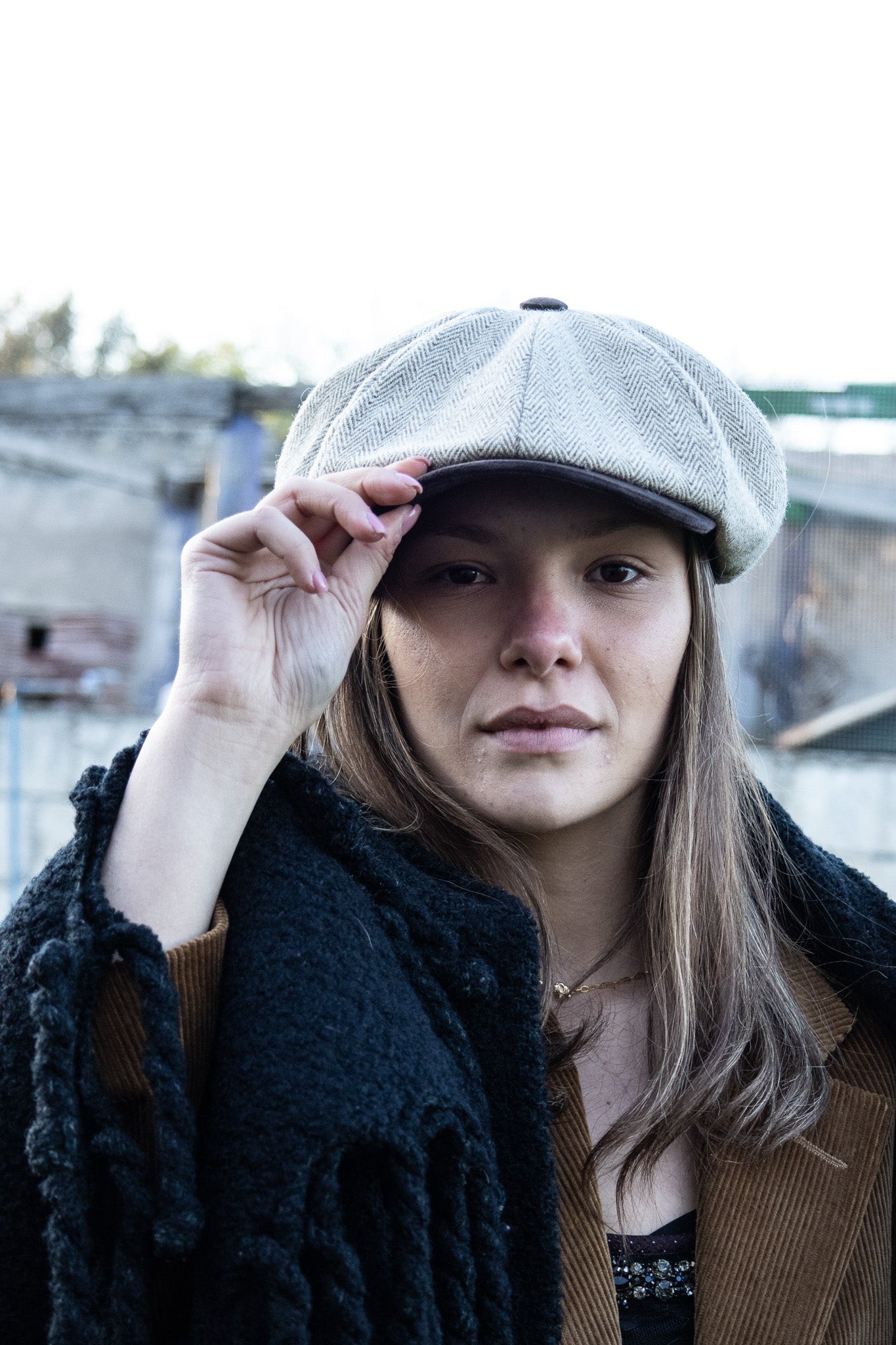 Newsboy Orbace e velluto marrone