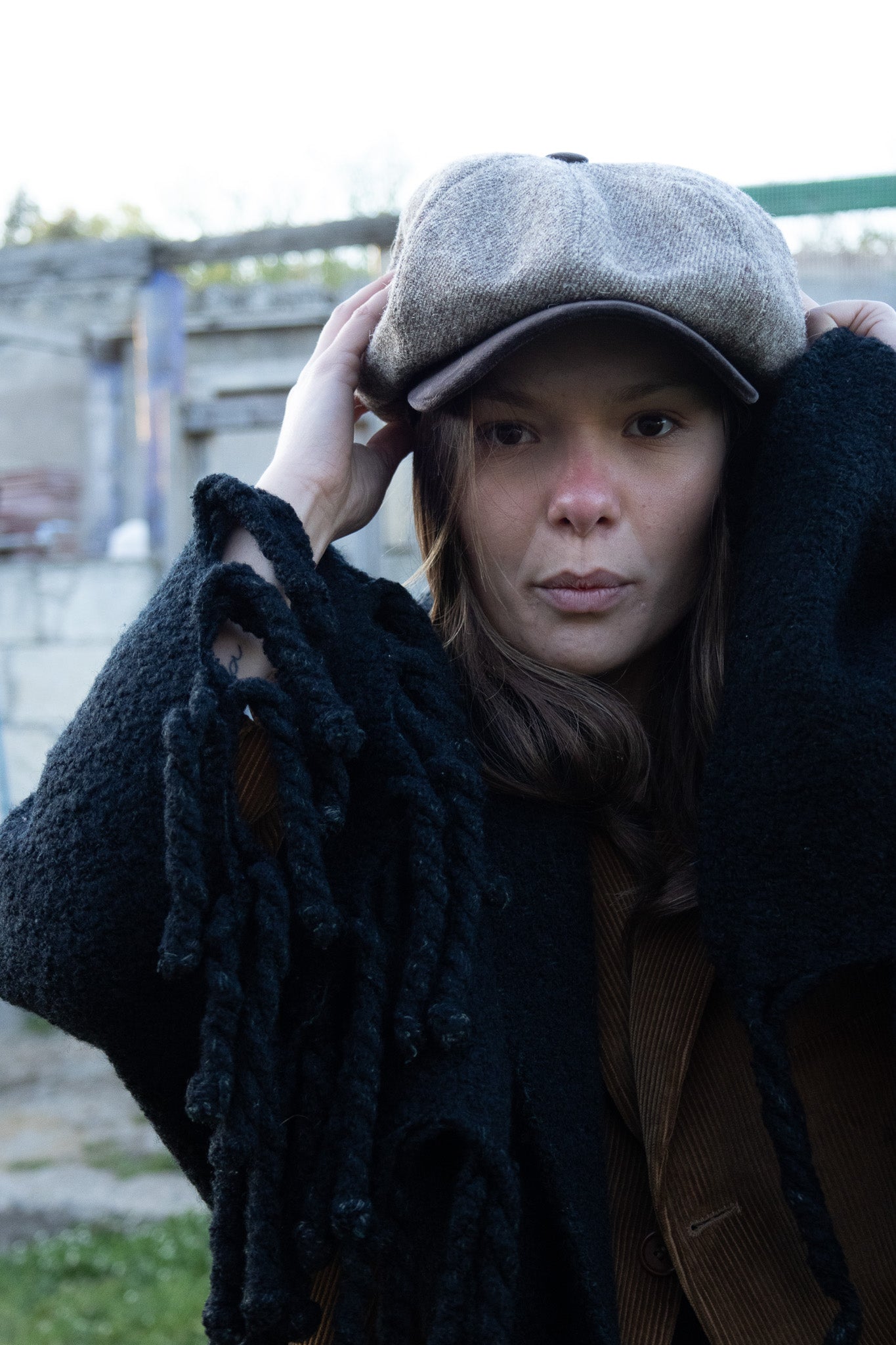 Newsboy Orbace e velluto marrone