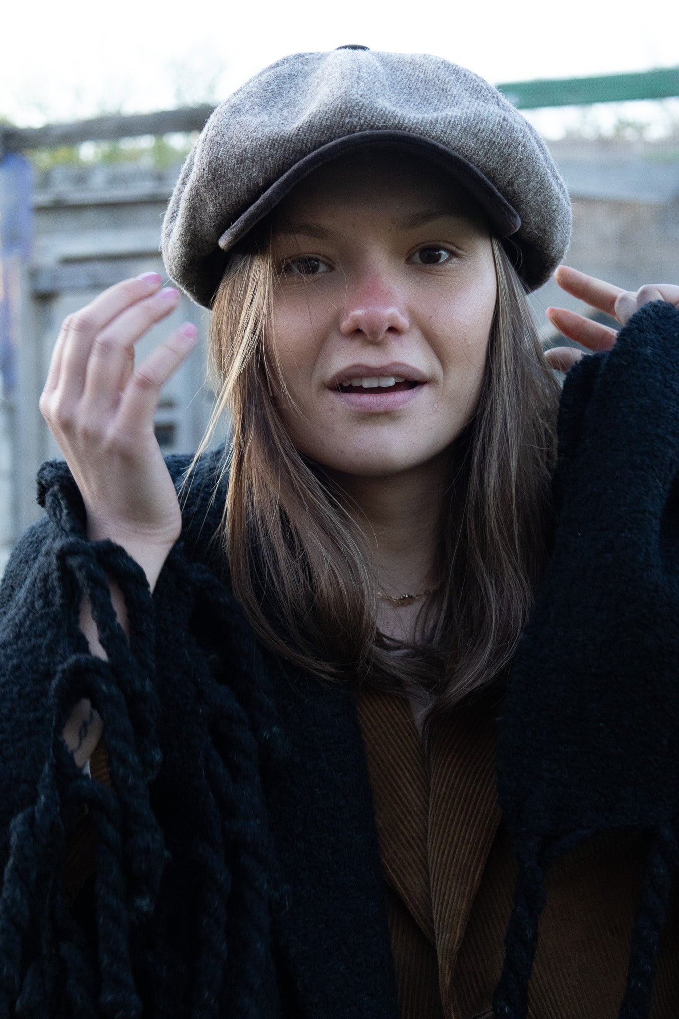 Newsboy Orbace e velluto marrone