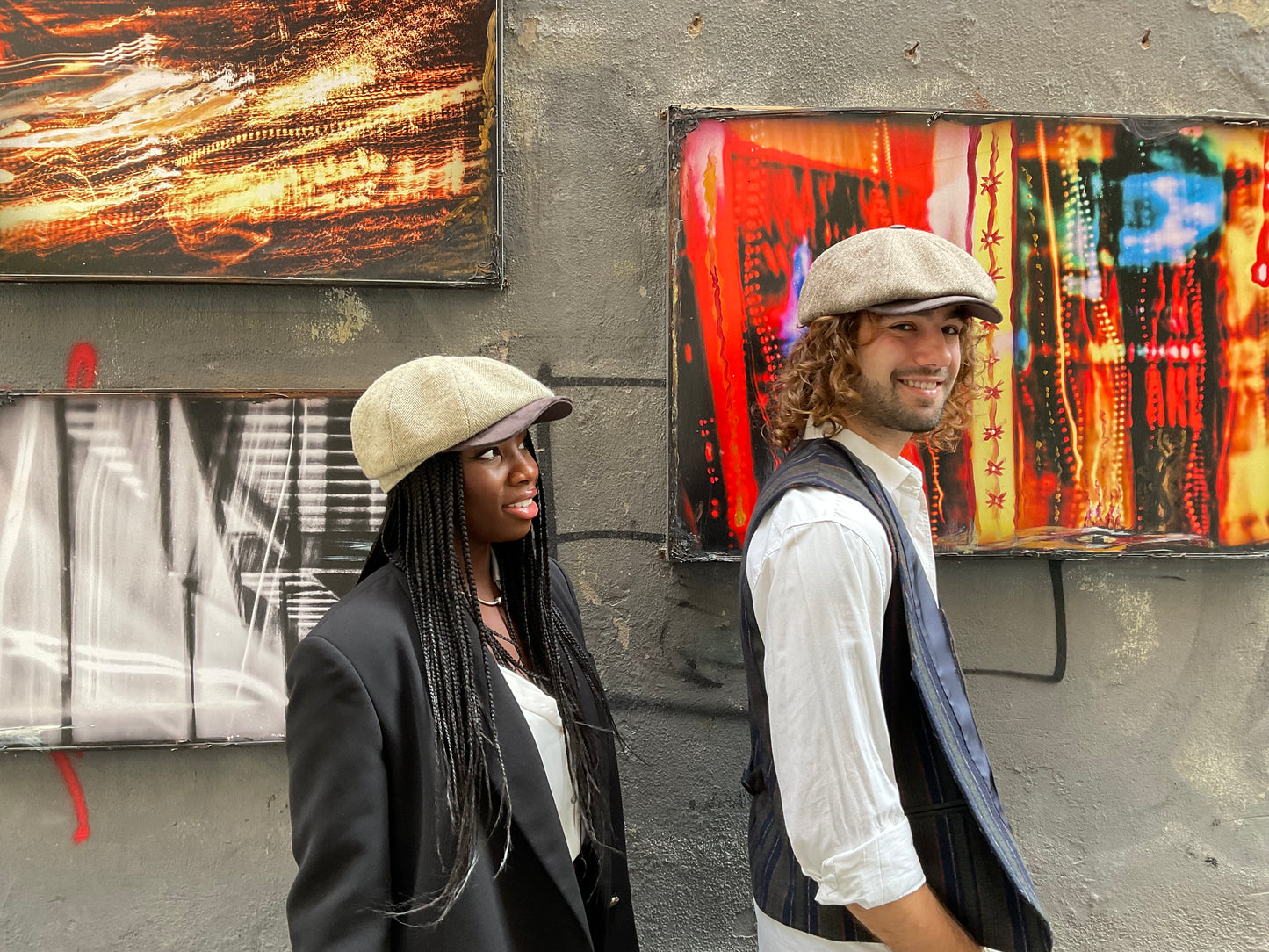 Newsboy Orbace e velluto marrone