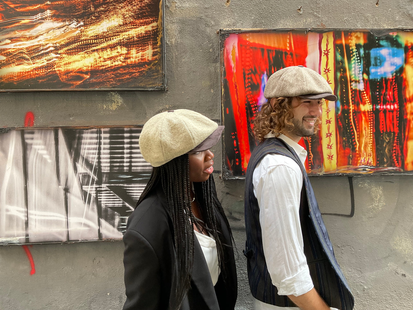 Newsboy Orbace e velluto marrone