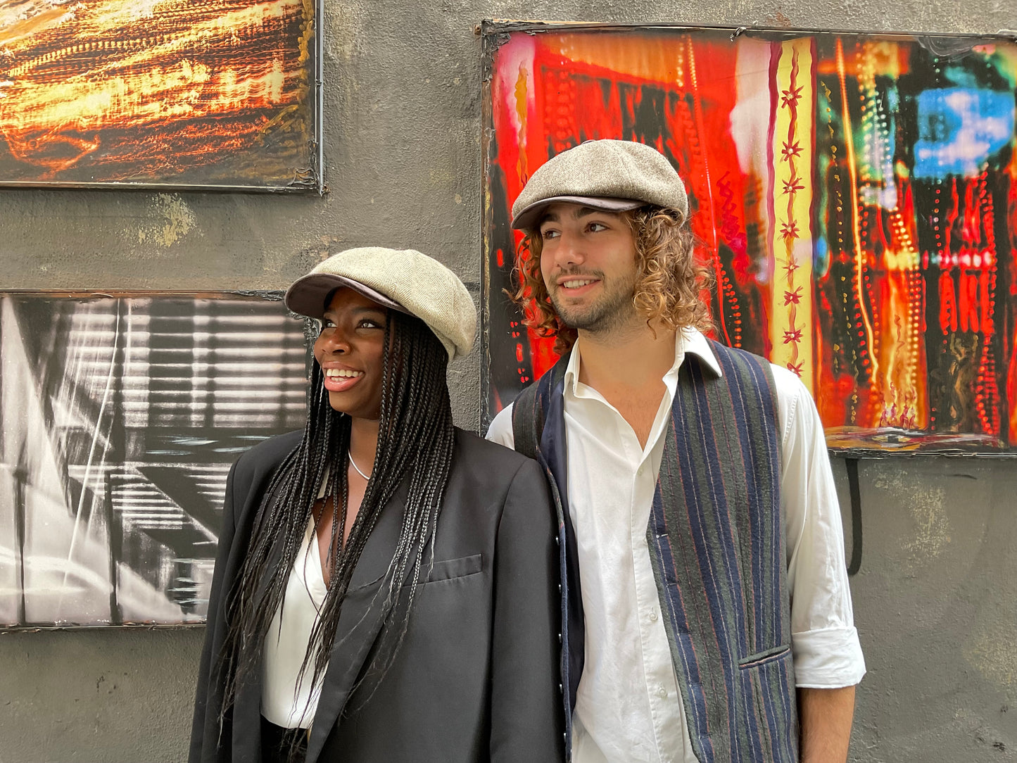 Newsboy Orbace e velluto marrone