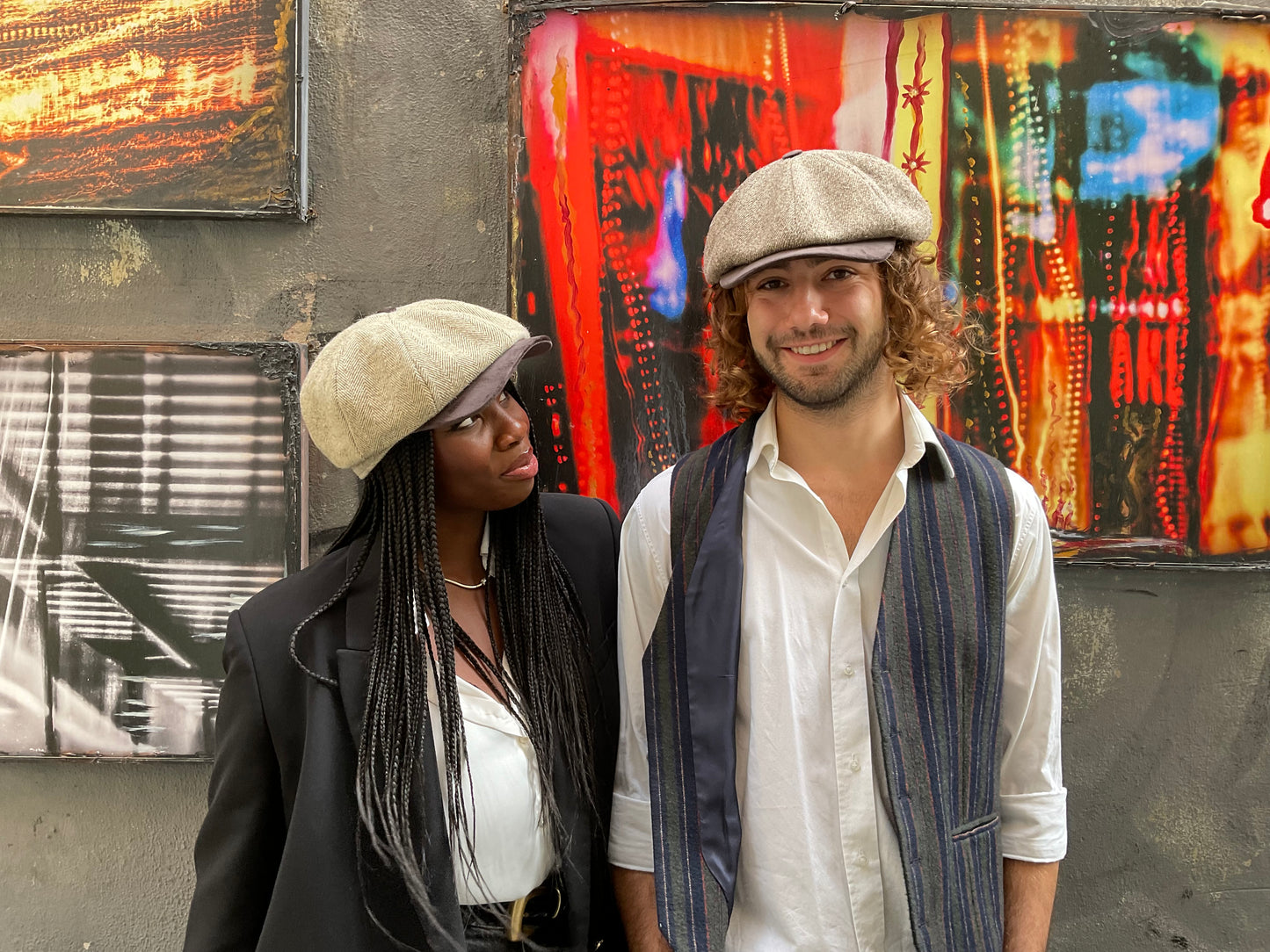 Newsboy Orbace e velluto marrone