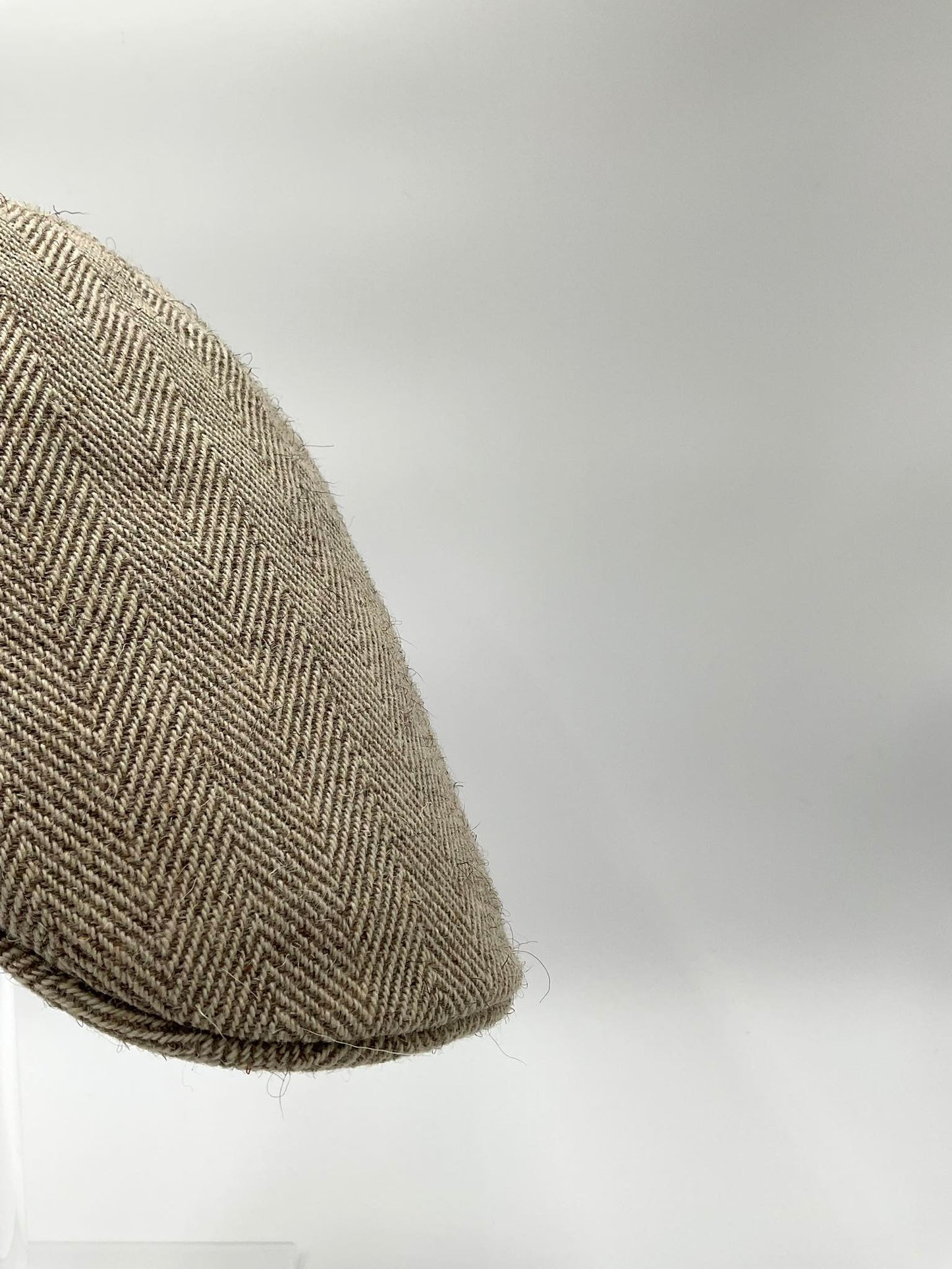 10P Duck Cap Orbace Herringbone Beige