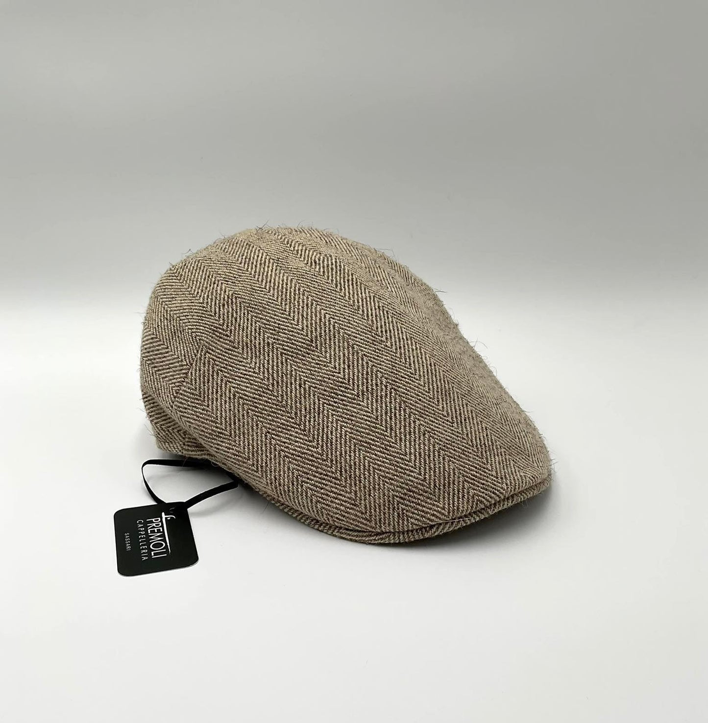 10P Duck Cap Orbace Herringbone Beige